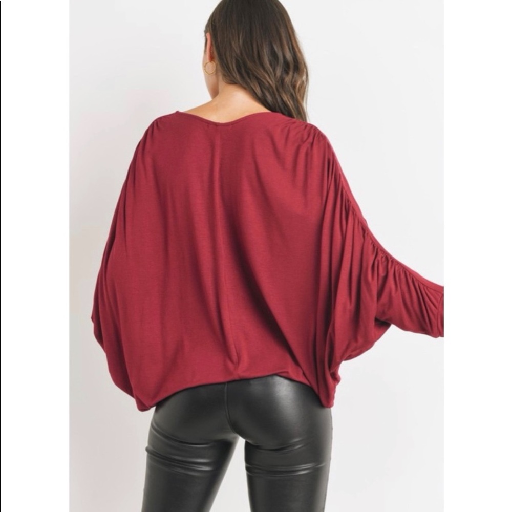 NEW! Shirred Sleeve Top! - Picture 3 of 7